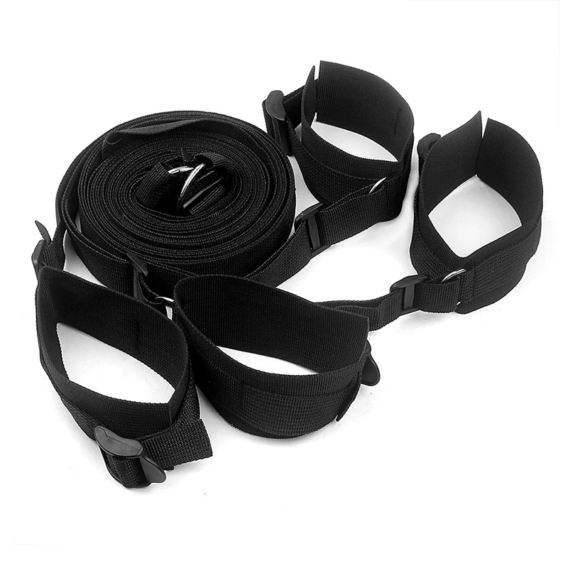 BDSM Adjustable Fetish Wrist Ankle Handcuffs Bed Banding Straps Bondage Restraints Harness SM Products For Couples Adult Games | Красота и