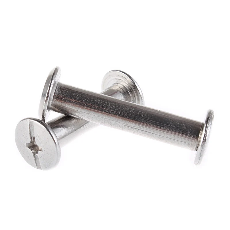 10 шт нержавеющая сталь Чикаго на шурупе-книга зажимный винт винты M4 ...