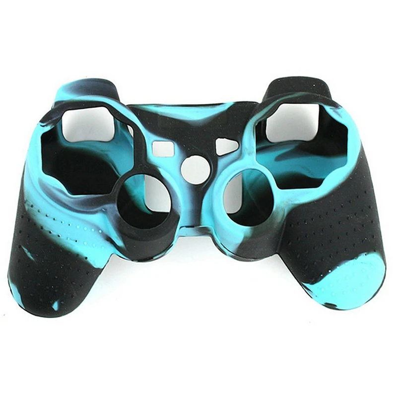 

Black and Blue Silicon Protective Skin Case Cover for Sony Playstation Remote Controller