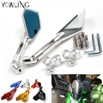 

Universal Motorcycle mirrors Aluminum motorbike Side mirror rearview for SUZUKI SV650 TL1000S B-KING GSX-S1000/F/ABS 2008-2017