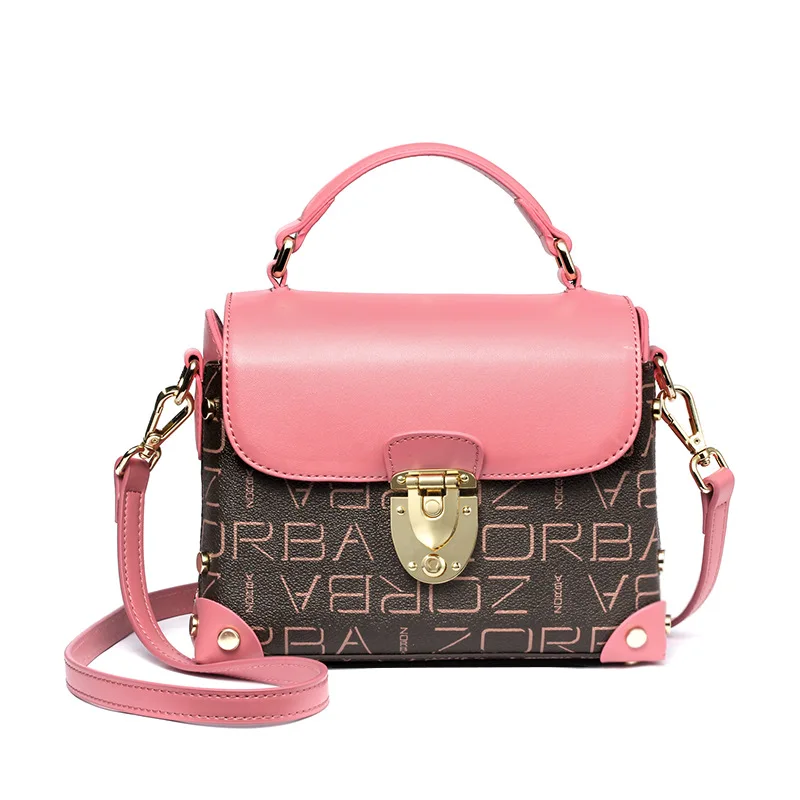 

LOEIL New summer small bag female tide printing bucket bag fashion shoulder bag retro simple Messenger bag