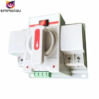 

Dual Power Automatic Transfer Switch 2P 63A 220V Single Phase Household Mini Power Failure Automatic Switching