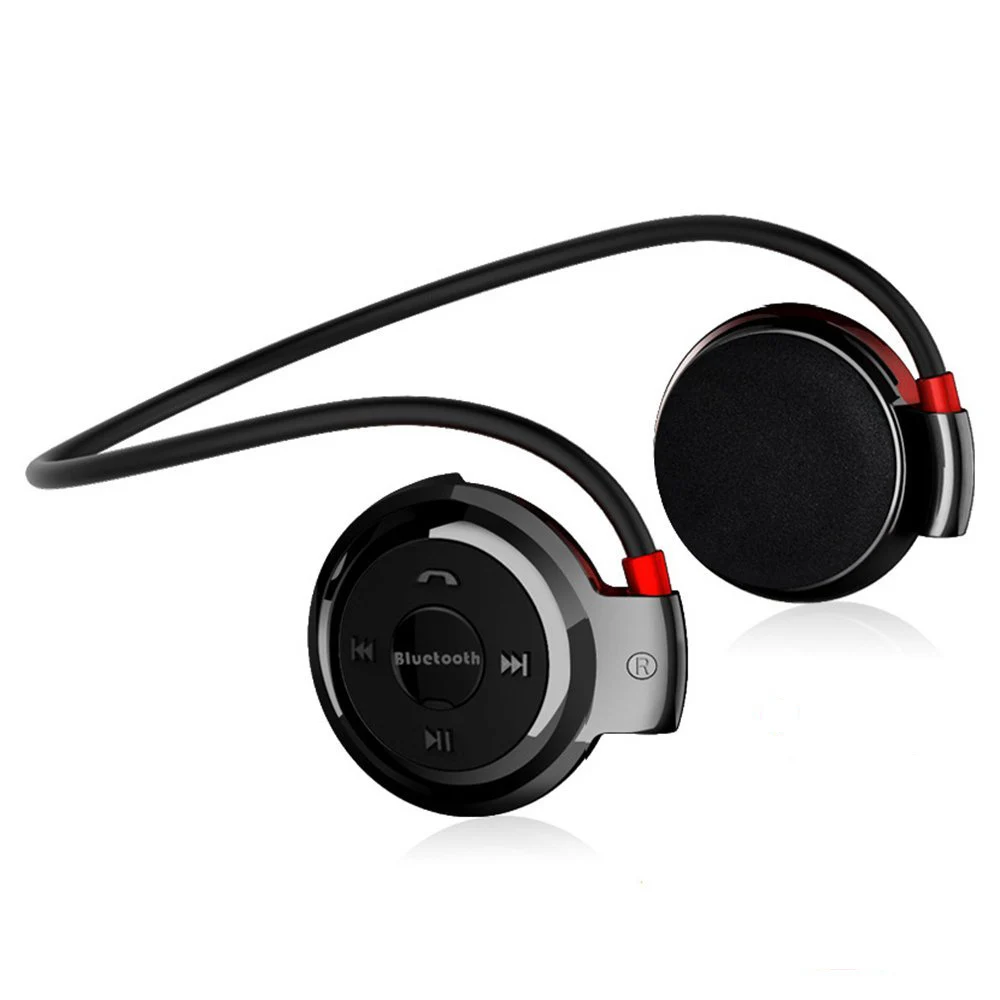 Nvahva MP3-плееры Bluetooth наушники, Беспроводной Спорт гарнитура MP3-плееры с fm Радио, стерео наушники TF карты mp3 MAX до 32 ГБ - изображение