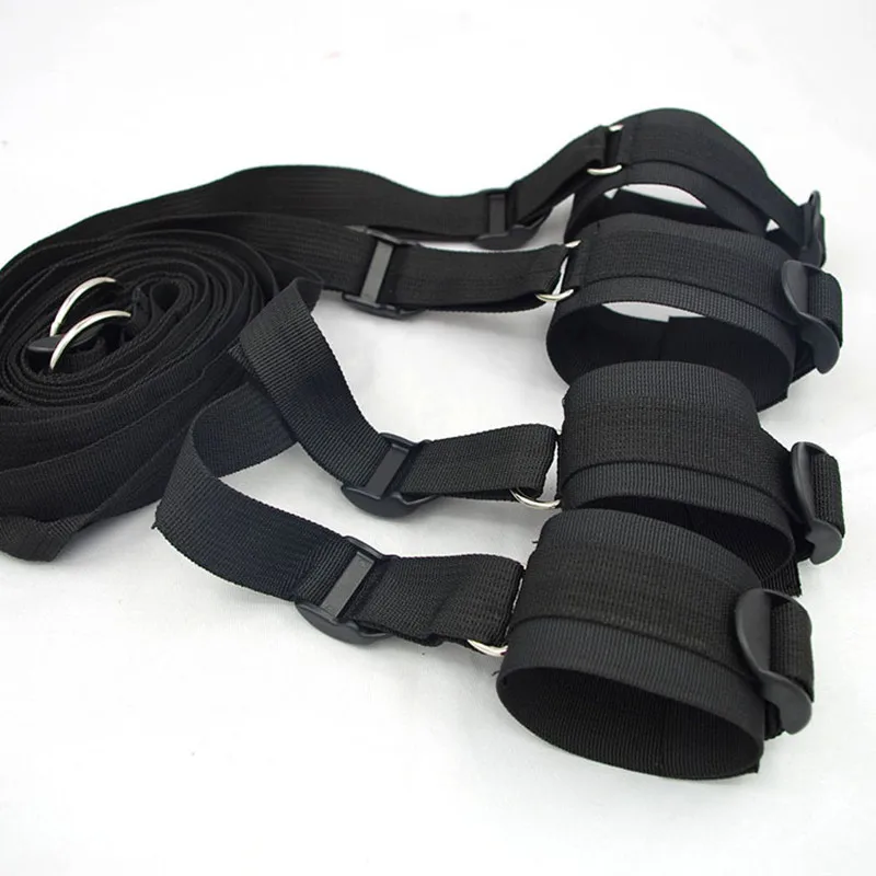  BDSM Bondage Adult Restraints Soft Solid Gag Bed Mattress Set Restraints Sex Handcuff for Couples W