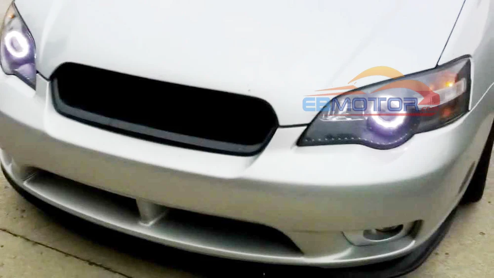 ebmotor-com Real Carbon Fiber Front Bumper Grille Grills Fits For Subaru Legacy 2007-2008  12