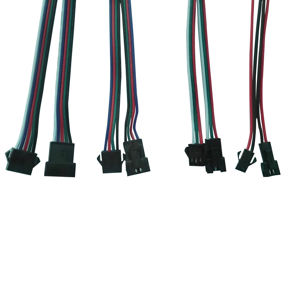 5 пар 2pin 3pin 4pin 5pin 6pin JST светодиодный коннектор для 3528 5050 WS2811 WS2812 ленточный