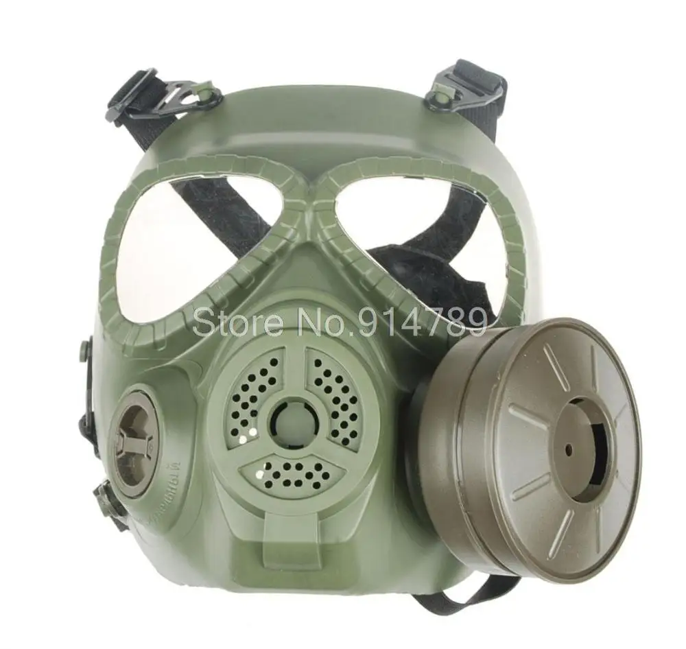 

TACTICAL AIRSOFT PAINTBALL FULL FACE EMIRATES SKULL MASK MO4 GREEN-34153