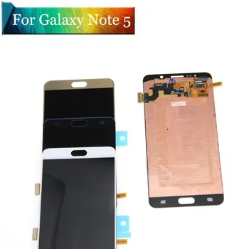 

For Samsung Galaxy Note5 N920T N920A N920I N920G Note 5 Super Amoled LCD Touch Screen Digitizer Assembly Blue Gold White