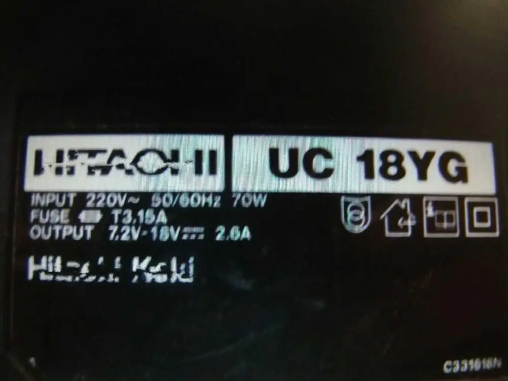 220-240V Зарядное устройство используется UC18YG для экскаватора HITACHI 7,2-18 V EB914S FEB12S EB1214L EB1214S EB12B EB1414S EB14B EB1424 EB1812S BCC715 BCC915