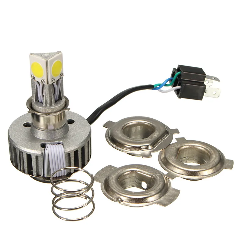 LED Motorcycle Headlight H4 Motorbike Light Headlamp 6000K 2500LM 18W
