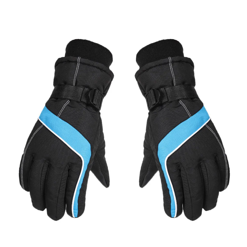 Теплые лыжные перчатки Зимние флисовые водонепроницаемые перчатки для сноуборда зимние мотоциклетные лыжные перчатки спортивная одежда Audlt детские перчатки#25 - Цвет: A