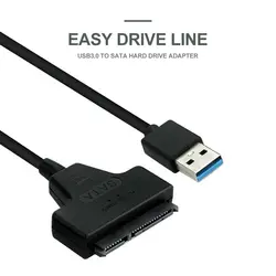 Новый USB 3,0 SATA 3 кабель Sata к USB адаптер до 6 Гбит/с Поддержка 2,5 дюйм(ов) внешний SSD HDD жесткий диск Sata III кабель