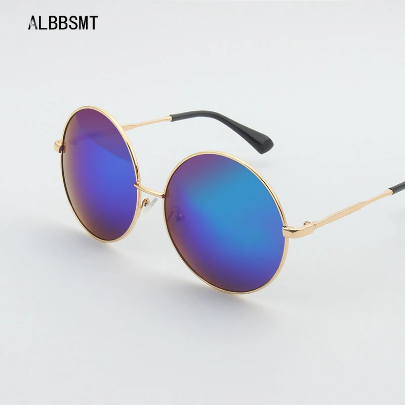 2018 ALBBSMT модные популярные солнцезащитные очки Для мужчин Круглый Брендовая Дизайнерская обувь Винтаж жаркое лето круглый Стиль