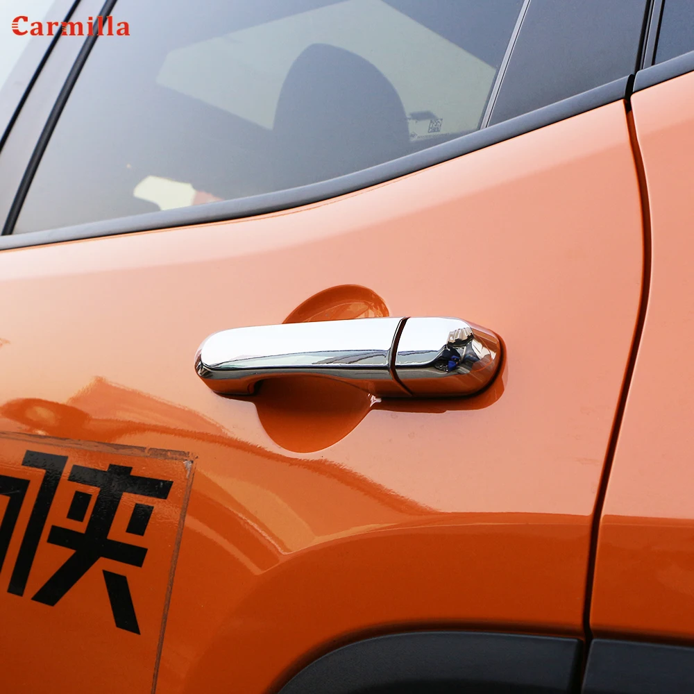 ABS крышка ручки двери набор подходит для Jeep Renegade 2015 2019 внешние дверные защита