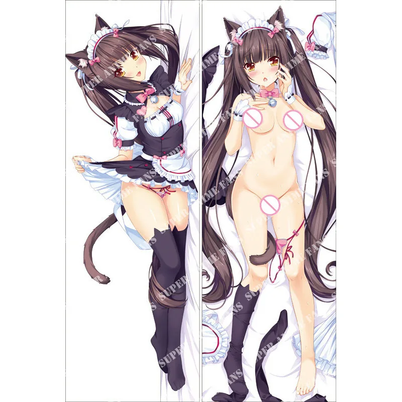 Наволочка в стиле японского аниме Nekopara обнимающая подушка чехол декоративные