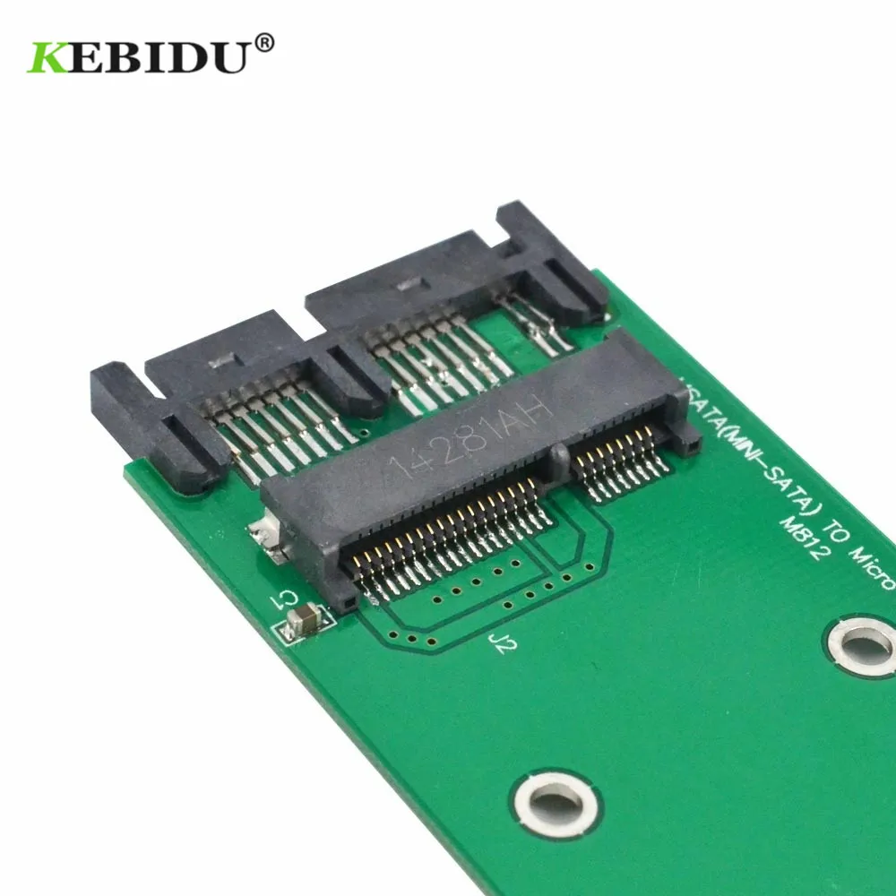 Kebidu Новое поступление Mini PCI-e PCIe mSATA 3x5 см SSD to 1,8 Micro SATA адаптер конвертер карта msata to Micro Sata SSD адаптер