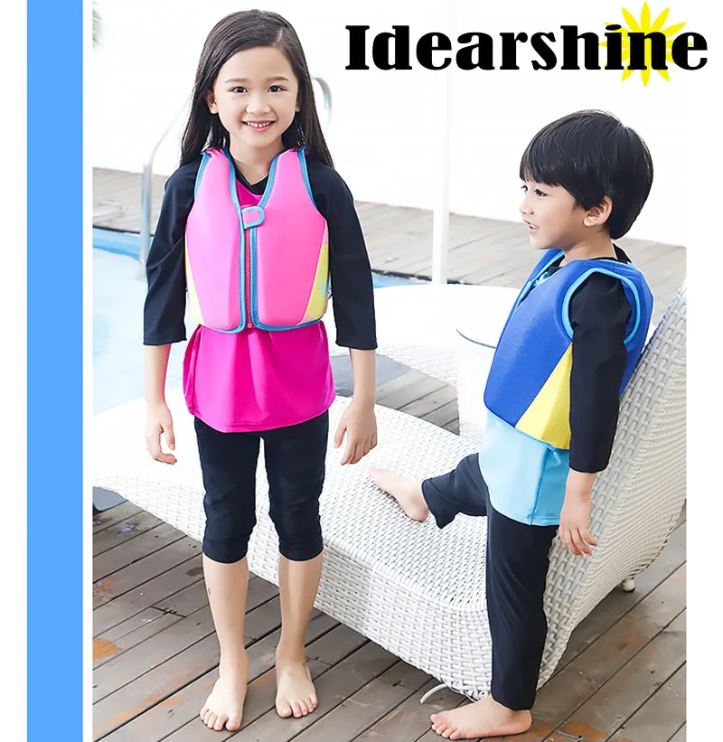 Kids Life Jacket Floating Vest Swimming Pool Toy Boy Girl Swimsuit