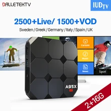 IPTV Europe IPTV Subscription IUDTV Box Android 7.1.2 Tv Box IPTV Code UK Italy Turkey Portugal Spanish Albania Greek IP TV