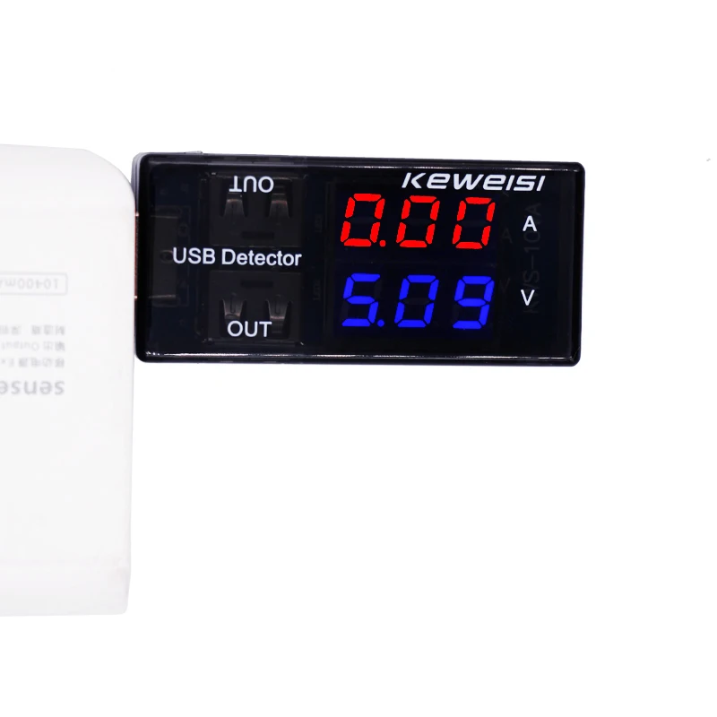 

Newset Black USB Voltage Tester Double Row Display Digital USB Voltage Ammeter Detector 40%off