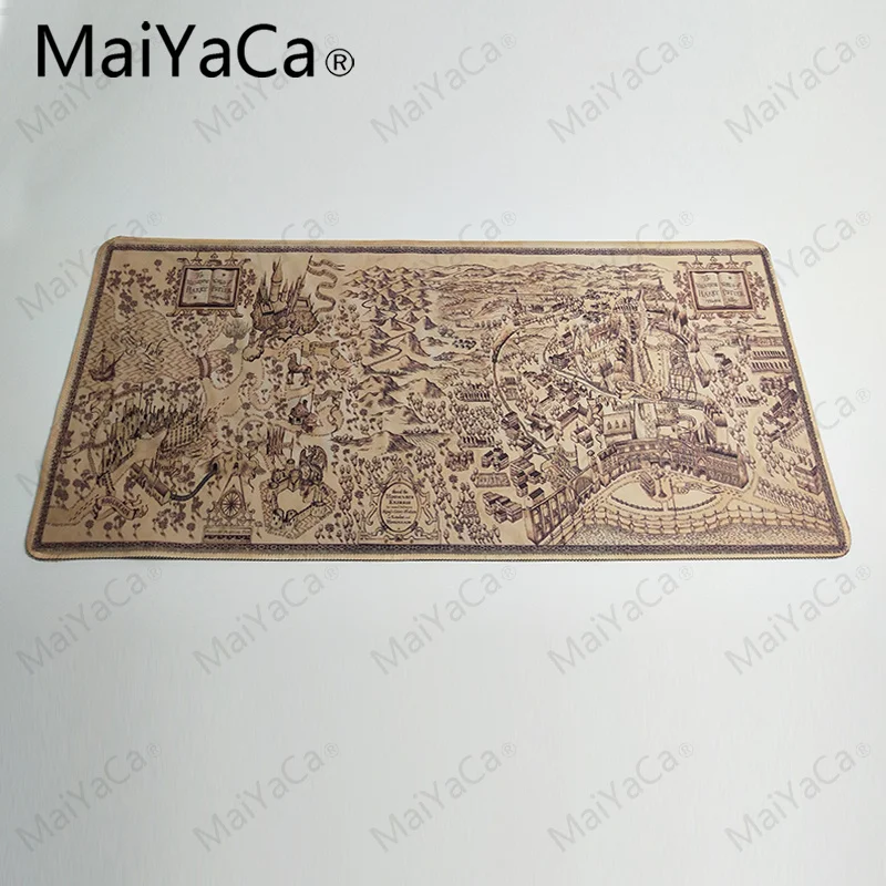 MaiYaCa, 700*300 мм, Старая карта, коврик для мыши, игровой коврик для мыши, большой, мультяшный, аниме, резиновый коврик для мыши, коврик для клавиатуры, Настольный коврик