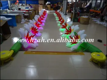 

Hot Sale LED Light Inflatable Flower Road Wedding/Inflatable Artificial Flower