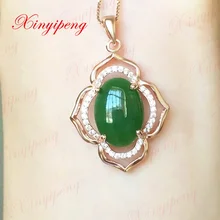 925 стерлингового серебра с натуральная яшма кулон ожерелье полный влажный роскошный и благородный