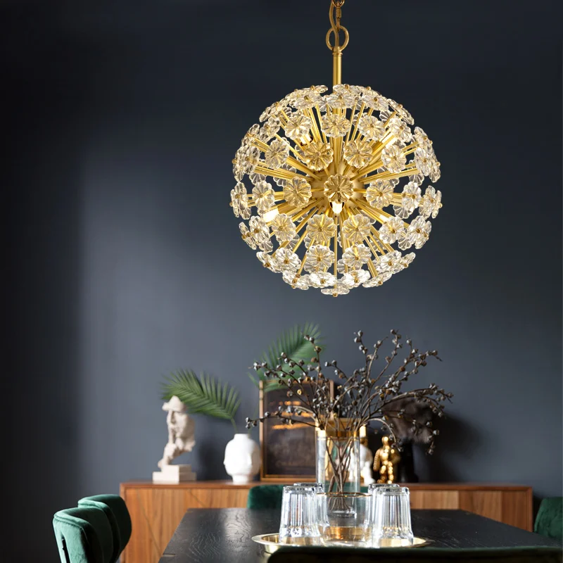 

Luxury Modern Pendant Ceiling Lamps Crystal Golden Loft LED Pendant Lights Pending Lighting Parlor Bedroom Hanging Light Decor