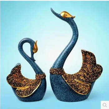 

A pair of swans handicrafts, gift wedding decoration