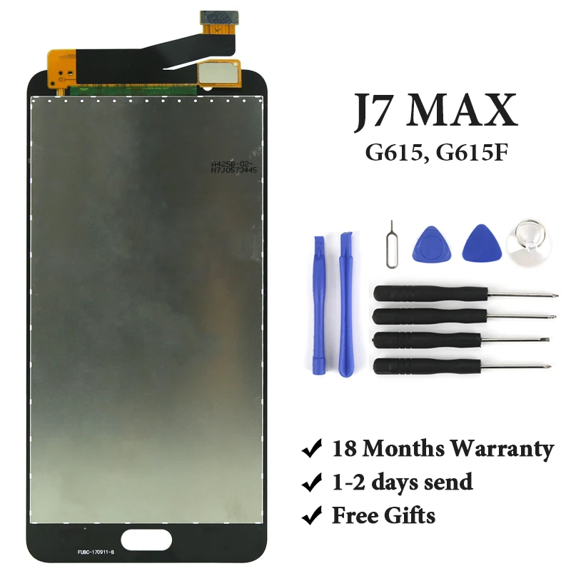 

AMOLED No Dead Pixel Touch Screen For Samsung Galaxy J7 Max G615 G615F LCD Display Digitizer Assembly Phone Replacement Parts