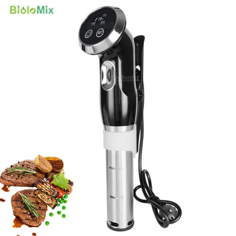 

Vacuum Sous Vide Precision Cooker Sturdy Immersion Circulator 1500W Vacuum Food Cooker With 2 Roll 25*500cm Vacuum Packing Bags