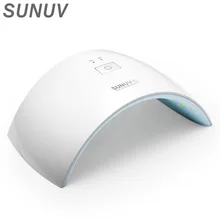 SUNUV Nail Dryer 24W Profession LED UV Lamp Drying Nail Gels SUNUV SUN9C Nail Lamp Fashion White Light Nail Machine