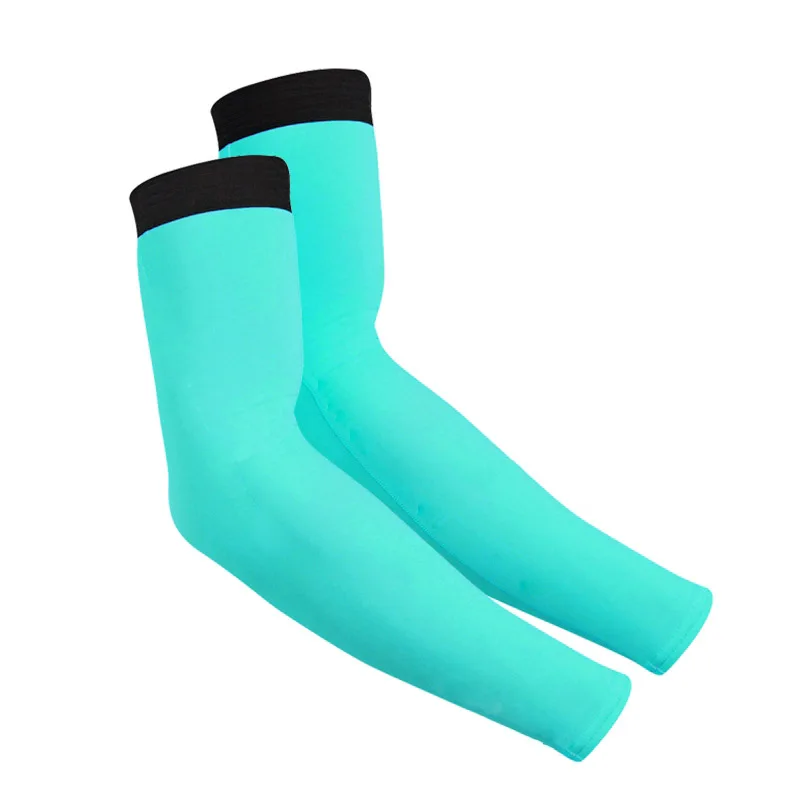 New Men Cycling Running Bicycle UV Sun Protection Cuff Cover Protective Black Yellow Blue Bike Sport Arm Warmers Sleeves 4