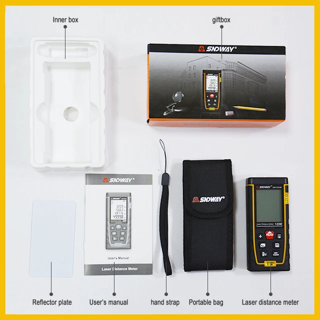 SNDWAY Double Horizontal bubble New Rangefinder range finder Laser Distance Meter Range Hand Tool Device SW-TG50 70 100 120 SNDWAY Double Horizontal bubble New Rangefinder range finder Laser Distance Meter Range Hand Tool Device SW-TG50 70 100 120