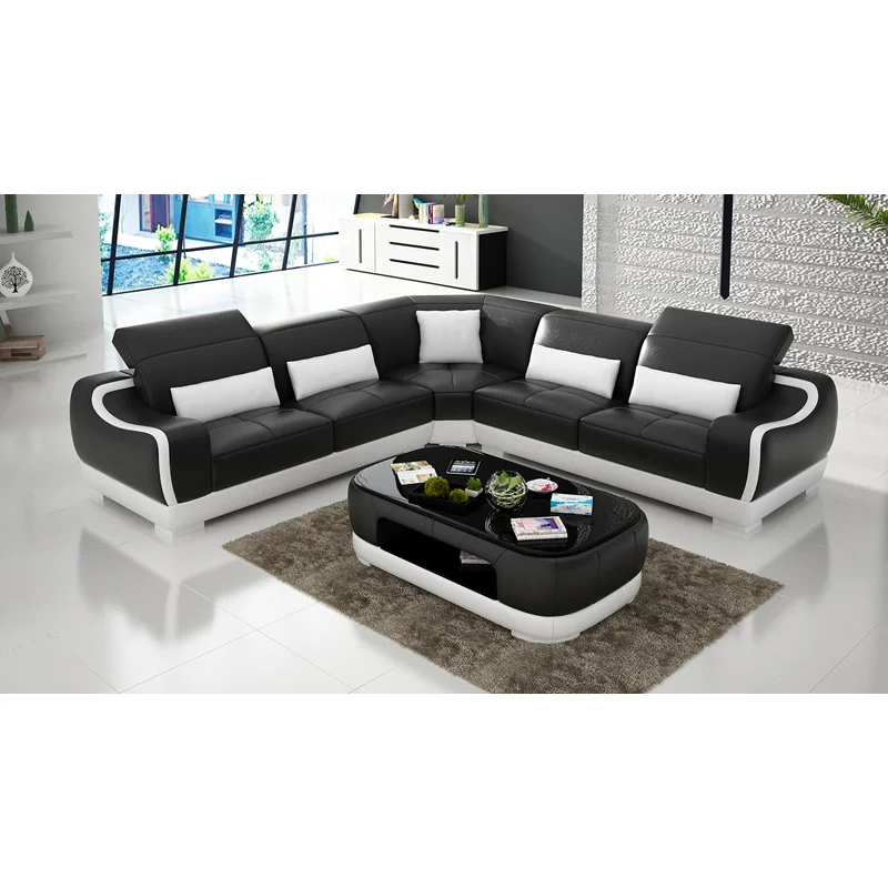 

Modern living room genuine leather sofa set for couch living room