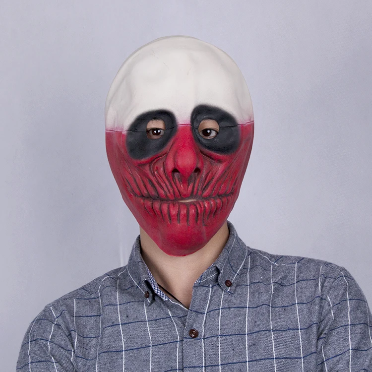 Game Payday The Heist Mask Latex Cosplay Dallas  Chains Hoxton Wolf Masks for Halloween Christmas Party (15)