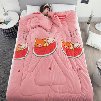 

winter Comforters autumn Lazy Quilt with Sleeves family Blanket Cape Cloak Nap Blanket Dormitory Mantle Covered Blanket