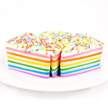 

Simulate PU Triangle Colourful Cake Slow Rising Squishy Squeeze Toy Stress Reliever Kid's Toy Gift