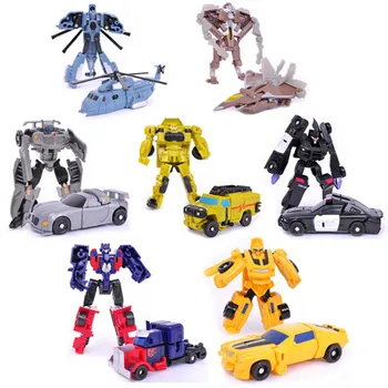 J243 New Arrival Mini Classic Transformation Plastic Robot Cars Action & Toy Figures Kids Education Toy Gifts Wholesale