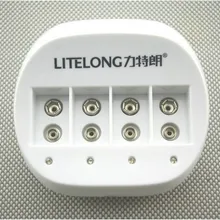 9 в зарядное устройство 9 В литий-ионный аккумулятор зарядное устройство 4 слота заполнены автоматически мощность 5 лет гарантии