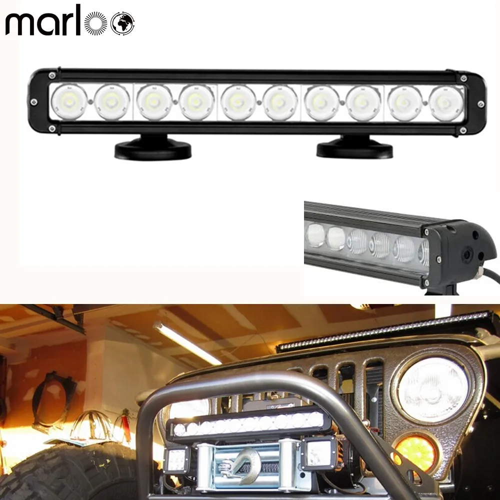 10X 4/"inch 18W 4D CREE LED Work Light Bar Spot Off-road 4WD ATV SUV Driving Lamp