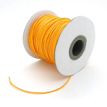 

Free Shipping 1MM (200Yards/Roll) Gold String Korea Polyester Waxed Cords Round Findings For Wrap Bracelets Jewelry Making