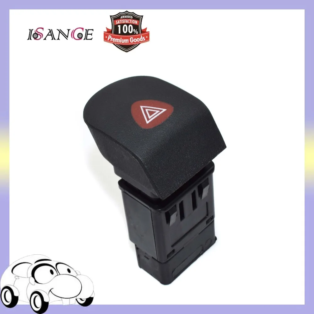 

ISANCE Emergency Hazard Flasher Warning Light Switch Flashing Button 7700308821 For Renault Kangoo Express 1997 onwards MPV Box