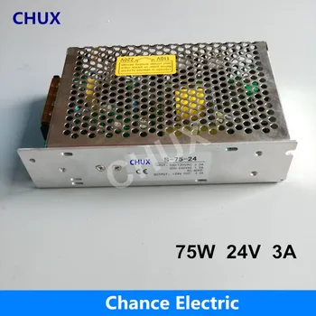 

CE Certificate SMPS DC to AC 3A S-75W used for LED Industry Strip Single Output Switching Power Supply 24V 75w