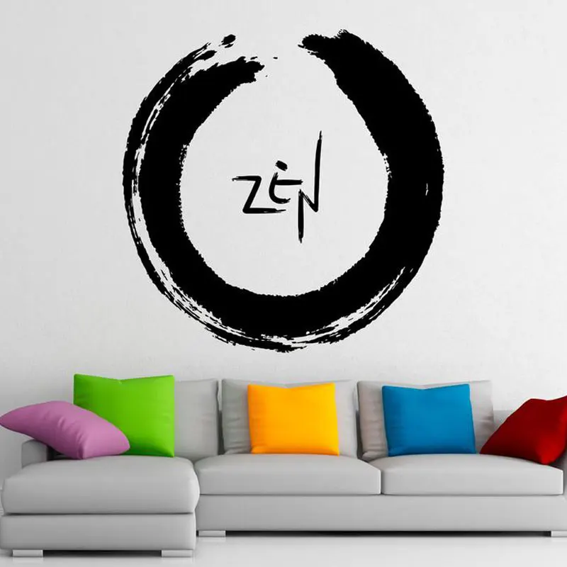 

Zen Sign Wall Decal Vinyl Stickers Buddhism Symbol Home Interior Design Art Murals Bedroom Decor Removable Wallpaper YD19