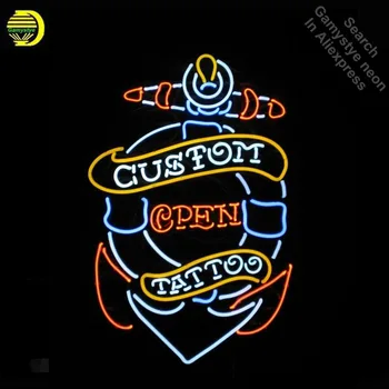 

Neon Sign for Tattoo Custom Open neon bulb Sign Neon lights Sign glass Tube Iconic Custom Design Night Light work Shop Display