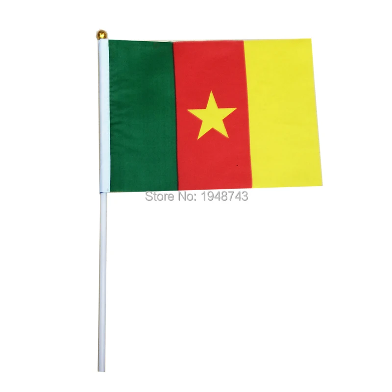 2017 10pcs the Small Cameroon flag 14*21CM Cameroon Flag