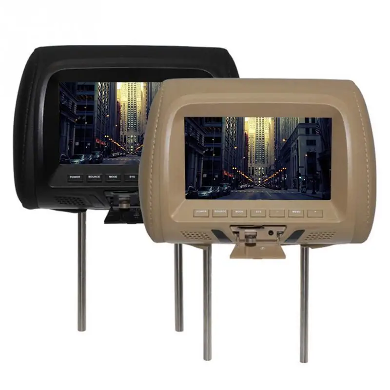 

Universal 7 inch TFT LED Screen Video Car MP5 player Headrest monitor Support AV/USB/SD input/FM/Speaker/Car camera