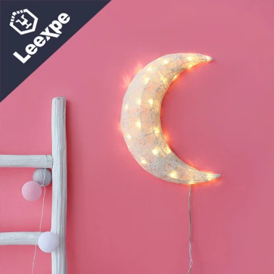 Leexpe led прикроватные тумбочки бра ins детская спальня декоративные моделирование