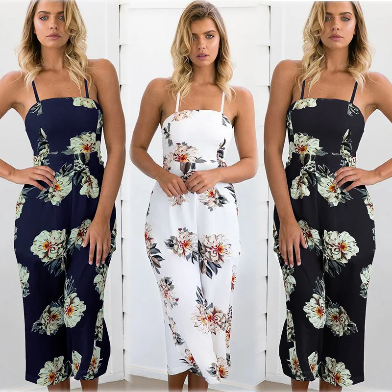 2018 New Arrival White Black Summer Women Jumpsuits Series