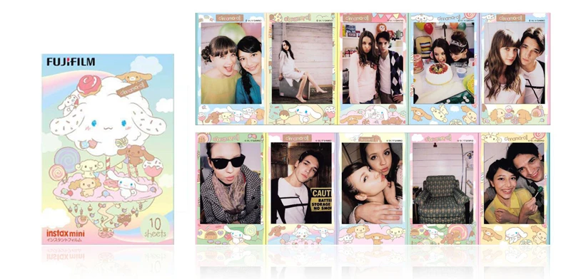 Fujifilm Instax Mini Cinnamoroll Instant 10 пленка для Fuji Mini 7s 8 8+ 9 25 50s 70 90 300 SP-1 2 принтера